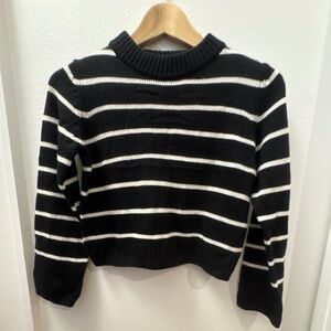H&M kids stripes crop sweater